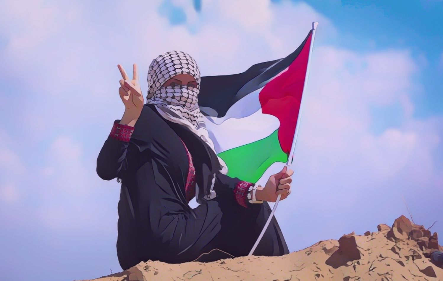 قصيدة أنثى تحت الحرب